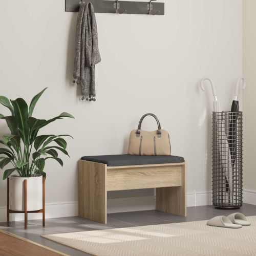 Пейка за коридор с възглавница Сонома дъб 60 x 38 x 46 см