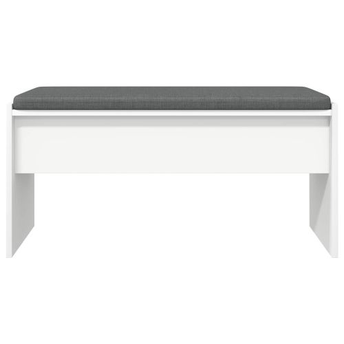 Пейка за коридор с възглавница Бяло 80 x 38 x 46 см