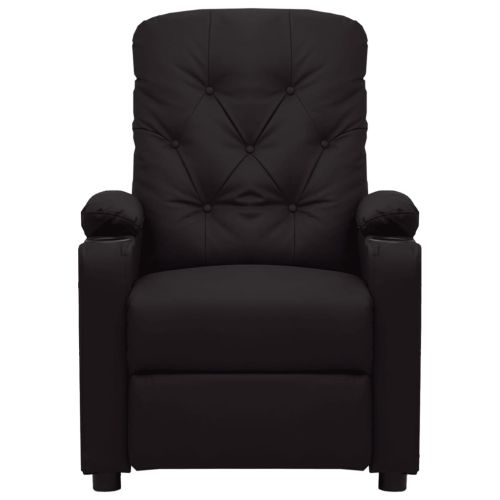 Електрически наклоняем стол, черен, изкуствена кожа