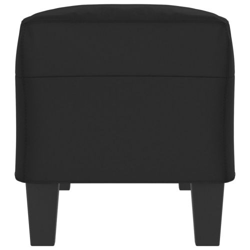 Пейка, черен, 100x35x41 см, микрофибърен плат