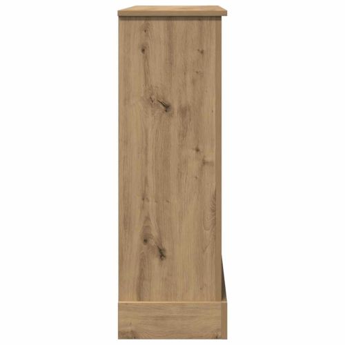 Облицовка за камина, дъб артизан, 90x30x90 см, инженерно дърво