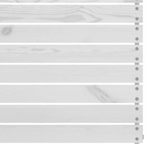 Градински 2-местен диван, бял, бор масив