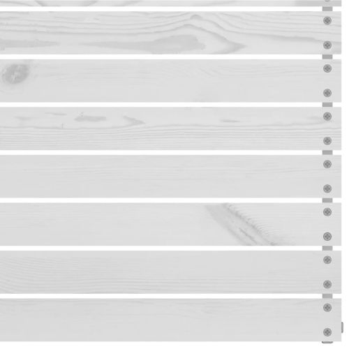 Градински лаундж комплект, 8 части, бял, бор масив