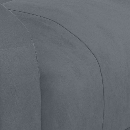 Реклайнер стол, тъмносив, кадифе