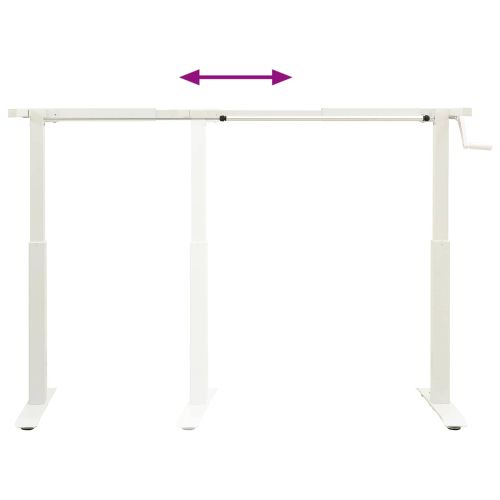 Бюро със съхранение Бял и натурален 120 x 60 cm Масивен дъб