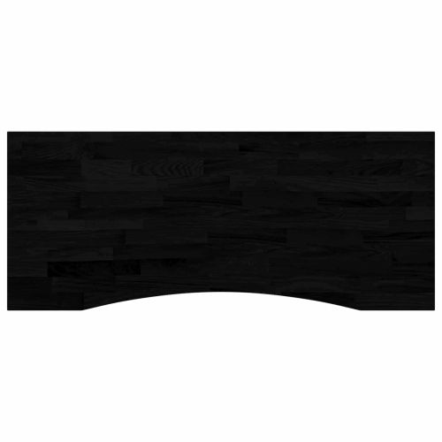 Бюро със съхранение Бял и тъмен кафяв 120 x 60 cm Масивен дъб