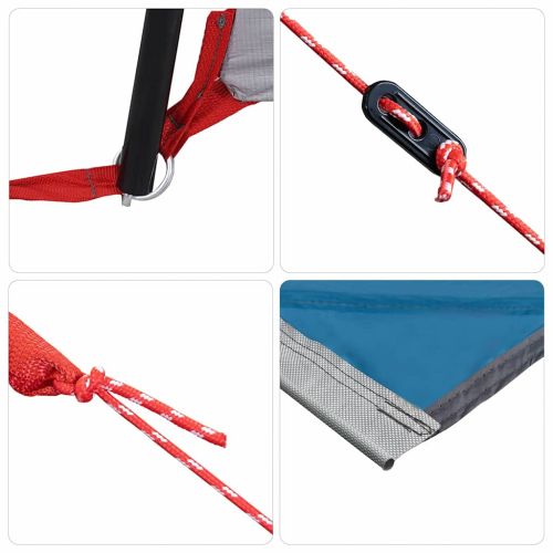 Караван палатка с покрив Синьо 400 x 270 x 245 см