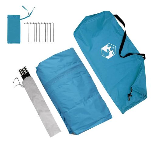 Караван палатка с покрив Синьо 400 x 270 x 245 см