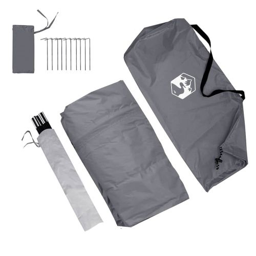 Палатка за задна врата на автомобил с покрив Сив и оранжев