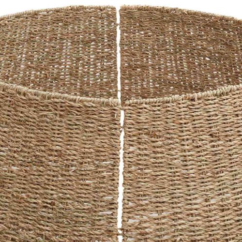 Коло за коледно дърво Кафяво 105 x 105 x 28 см Морска трева