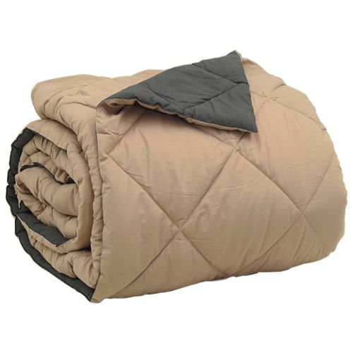 Пълно годишно юрганче Антрацит и таупе 220 x 240 cm Микрофибър