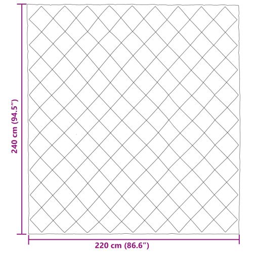 Пълно годишно юрганче Светлосиво 220 x 240 cm Микрофибър