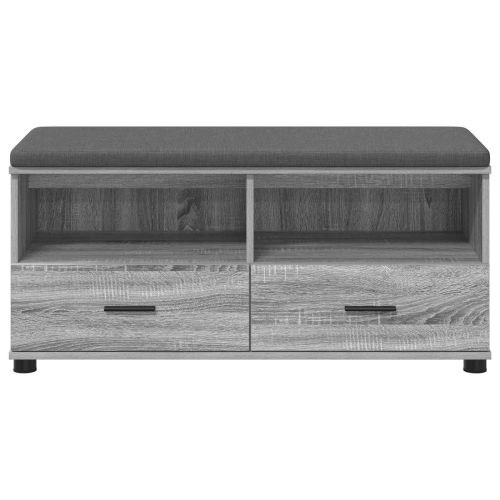 Пейка за коридор с възглавница Сив Сонома 100 x 38 x 46 см