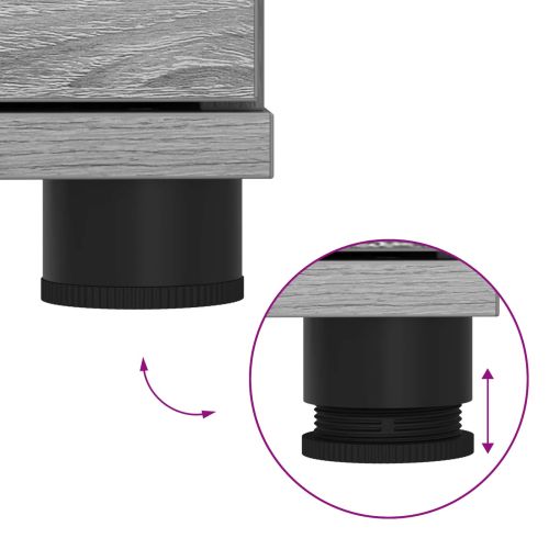 Пейка за коридор с възглавница Сив Сонома 100 x 38 x 46 см