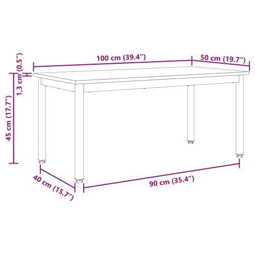 Масичка за кафе Старо дърво 100 x 50 x 45 cm Инженерно дърво