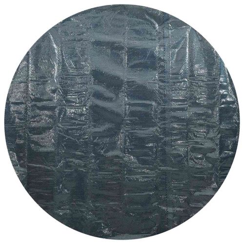 Плаващо соларно покривало за басейн, PE, 210 см, черно и синьо