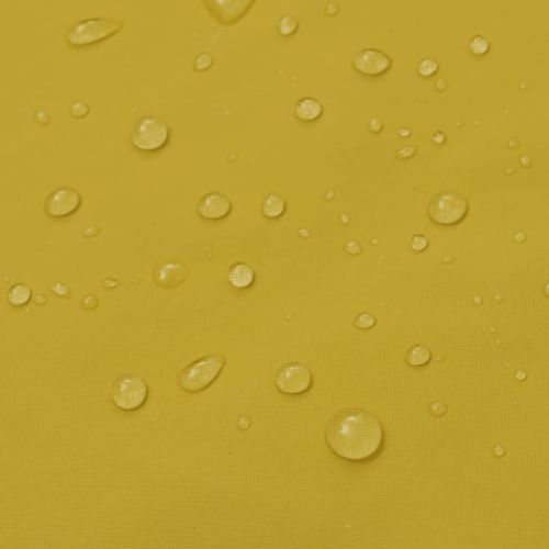 Водоустойчив дълъг дъждобран с качулка, жълт, XL