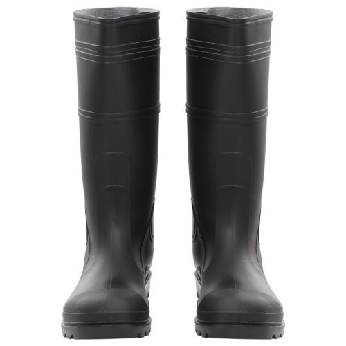 Ботуши за дъжд, черни, размер 46, PVC
