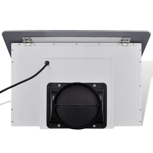 Абсорбатор, закалено стъкло, бял, 600 мм