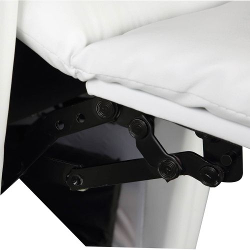 Електрически масажен стол Кремаво бяло 78 x 148 x 71 см