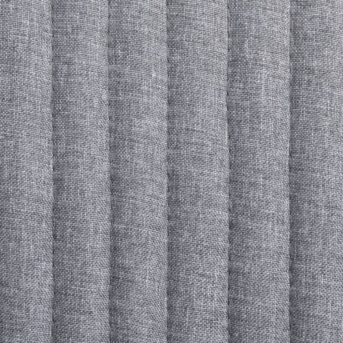 Трапезни столове, 4 бр, светлосиви, текстил