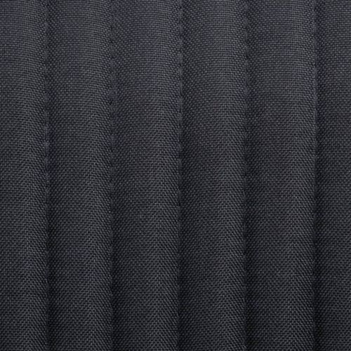 Трапезни столове, 4 бр, черни, текстил