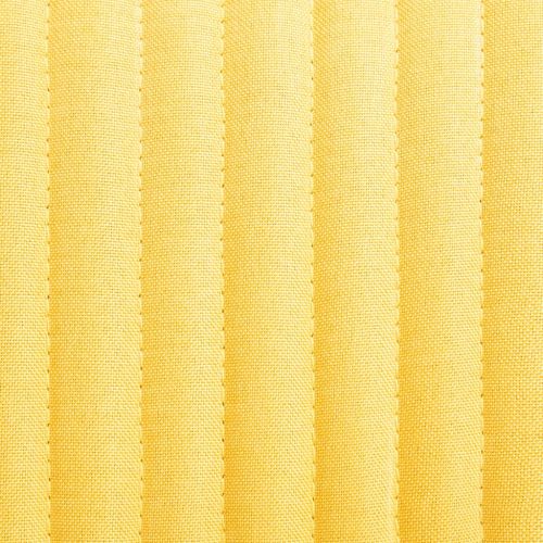 Трапезни столове, 6 бр, жълти, плат