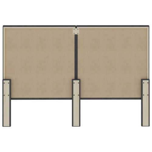 Табла за спалня тъмносива текстил 140x200 см