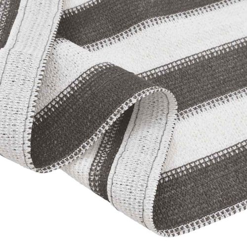 Килим за палатка, 250x300 см, антрацит и бяло