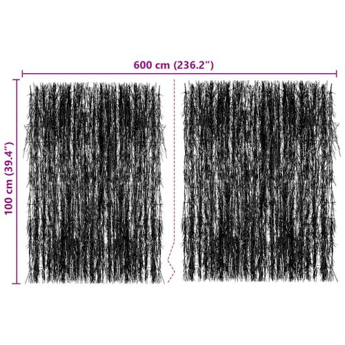 Ограда от съчки, 600x100 см