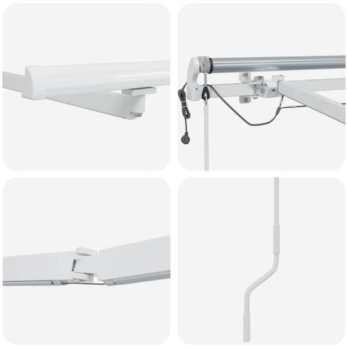 Рамка за сенник Бяло 450 × 300 cm Алуминий