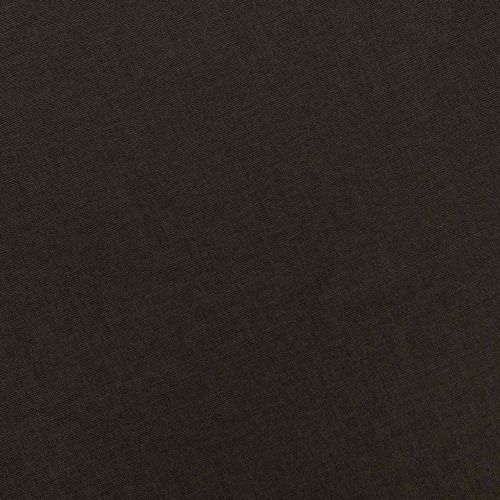 Фотьойл с табуретка за крака, тъмнокафяв, текстил