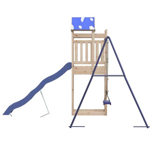 Комбинирано детско съоръжение за игра на открито, бор масив