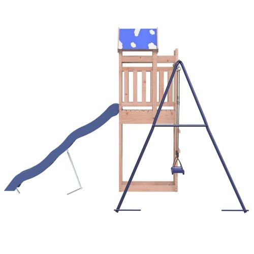 Комбинирано детско съоръжение, масивна дугласка дървесина