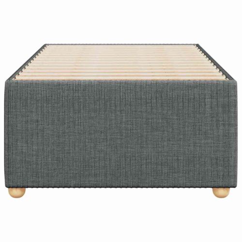 Рамка за легло без матрак, тъмносива, 100x200 см, плат