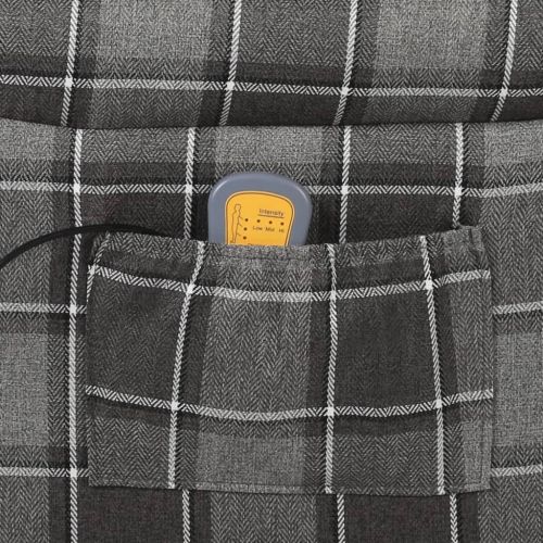 Масажен наклоняем стол, сив, текстил