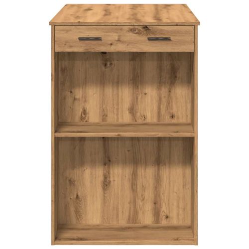 Бар маса, дъб артизан, 102x70x103,5 см, инженерно дърво