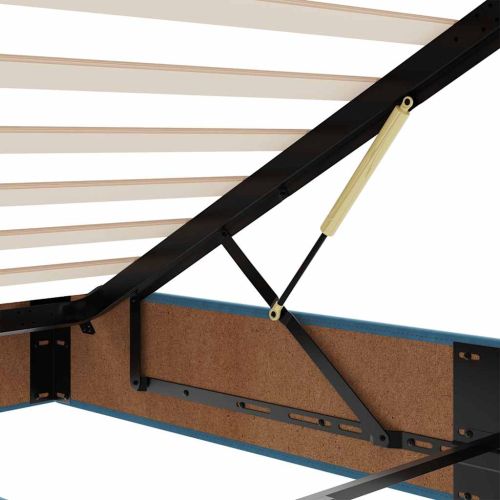 Османска легло с матрак и LED, розово, 140x200 см, кадифе