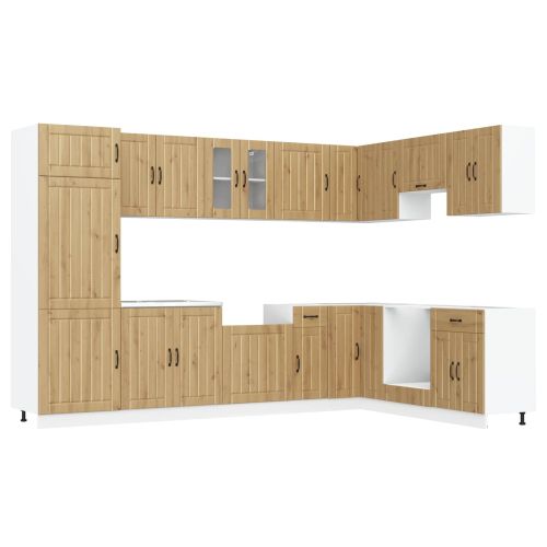 Кухненски шкаф със съхранение Lucca Кафяв дъб 80 x 46 x 81,5 см