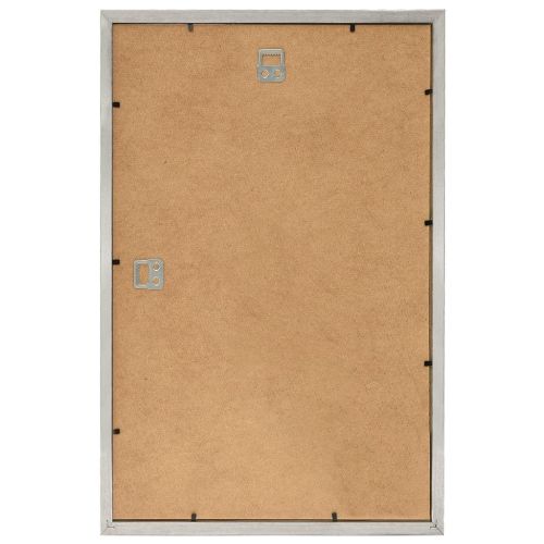 Фоторамки за колаж, 5 бр, за стена, сребристи, 70x90 см, МДФ