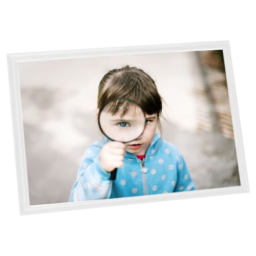 Фоторамки за колаж, 3 бр, за маса, бели, 13x18 см, МДФ