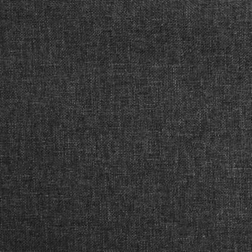 Въртяща се бар табуретка, черна, текстил