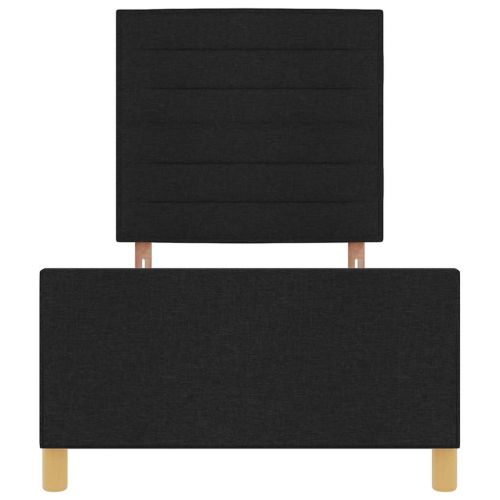 Рамка за легло с таблото Черно 100 x 200 cm текстил