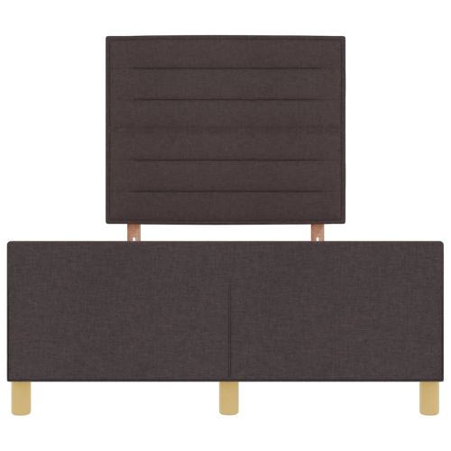 Рамка за легло с таблото Тъмнокафяв 160 x 200 cm текстил