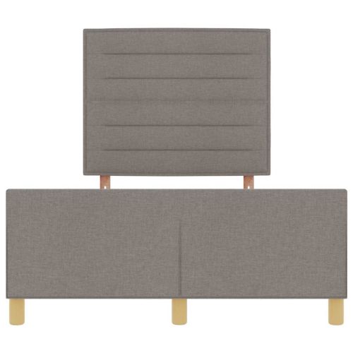 Рамка за легло с таблото Таупе 160 x 200 cm текстил