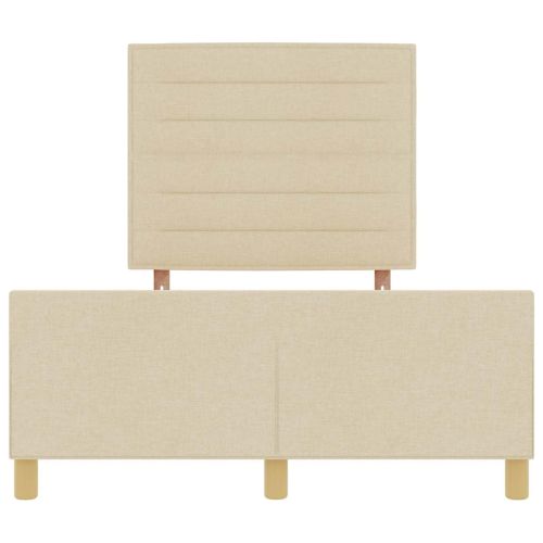 Рамка за легло с таблото Крем 160 x 200 cm текстил