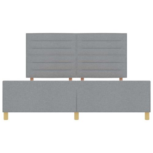 Рамка за легло с таблото Светлосиво 180 x 200 cm текстил