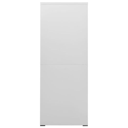 Шкаф за папки, светлосив, 46x62x164 cм, стомана