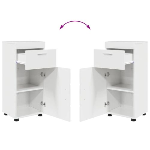 Комплект мебели за баня TULUM Лъскаво бяло Инженерно дърво