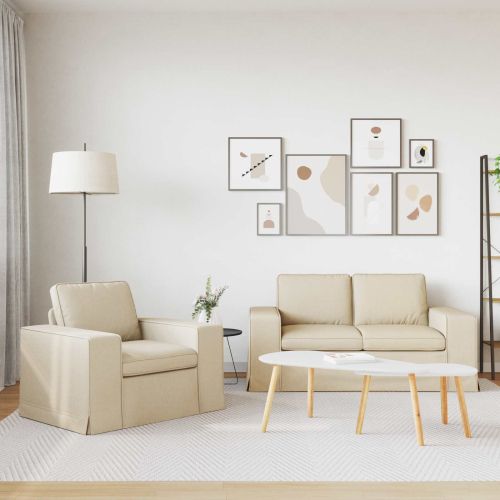 Диван 120cm 2 pcs Крем Метал